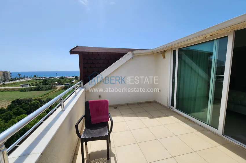 Kupuj  Penthouse duplex 3+1 umeblowany z widokiem na morze i góry, dzielnica Kestel — Alanya  25 