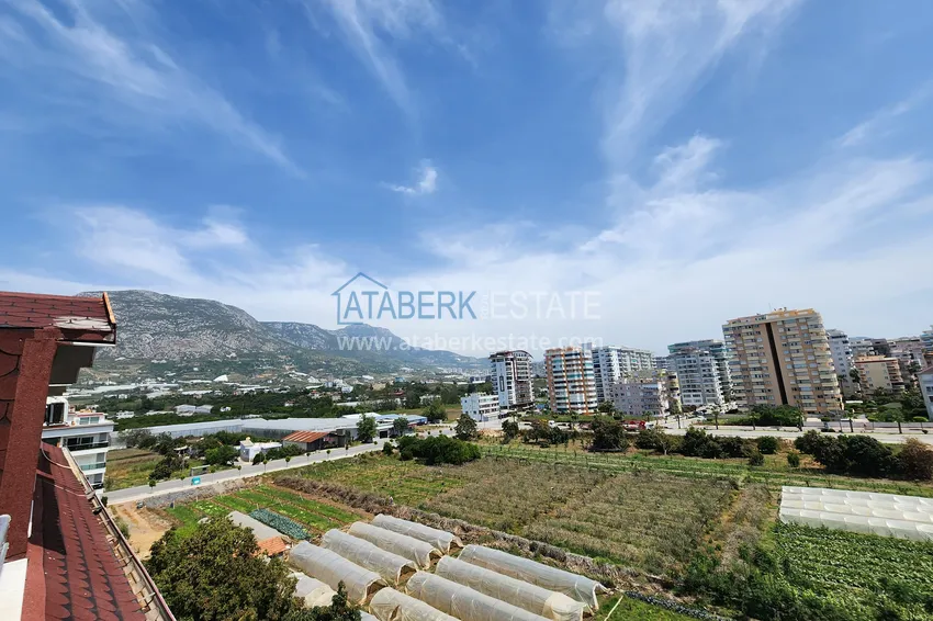 Kupuj  Penthouse duplex 3+1 umeblowany z widokiem na morze i góry, dzielnica Kestel — Alanya  29 