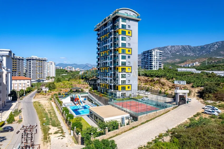 Apartament pod klucz z dwiema sypialniami w Mahmutlar w nowoczesnym kompleksie 2 