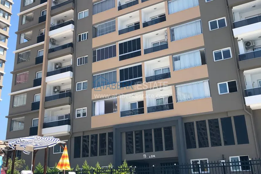 Liniowy czteropokojowy apartament z meblami w dzielnicy Teje, Mersin 3 