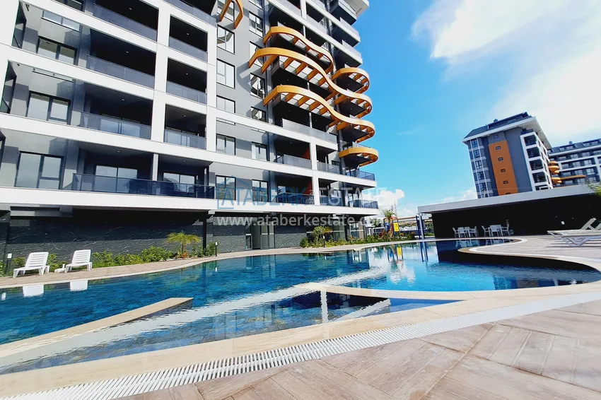 Nowe budynki w Alanyi! Apartament 1+1 z widokiem na góry, od właściciela, dzielnica Avsallar — Alanya 2 