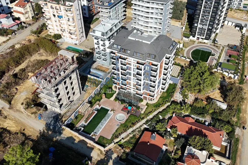 Gotowe mieszkanie 1+1 w nowym kompleksie mieszkalnym, dzielnica Avsallar — Alanya 2 