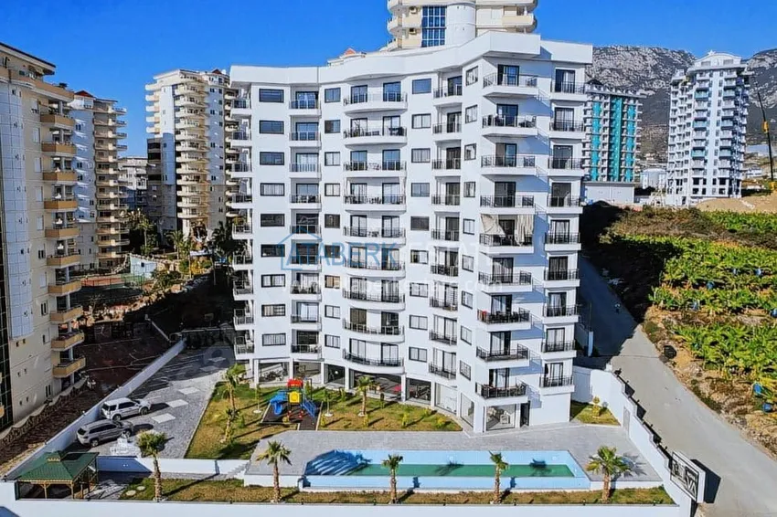Apartament 1+1 z meblami i widokiem na morze, dzielnica Mahmutlar — Alanya 2 