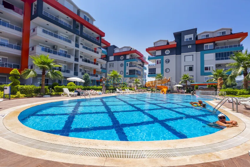 Dwupoziomowy penthouse z widokiem na morze w ultra-luksusowym kompleksie w dzielnicy Alanya Kestel 2 