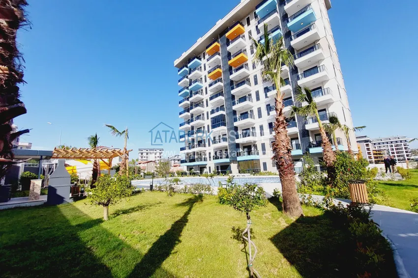 Jednopokojowy apartament z widokiem na morze w nowym kompleksie — Alanya, dzielnica Avsallar 2 
