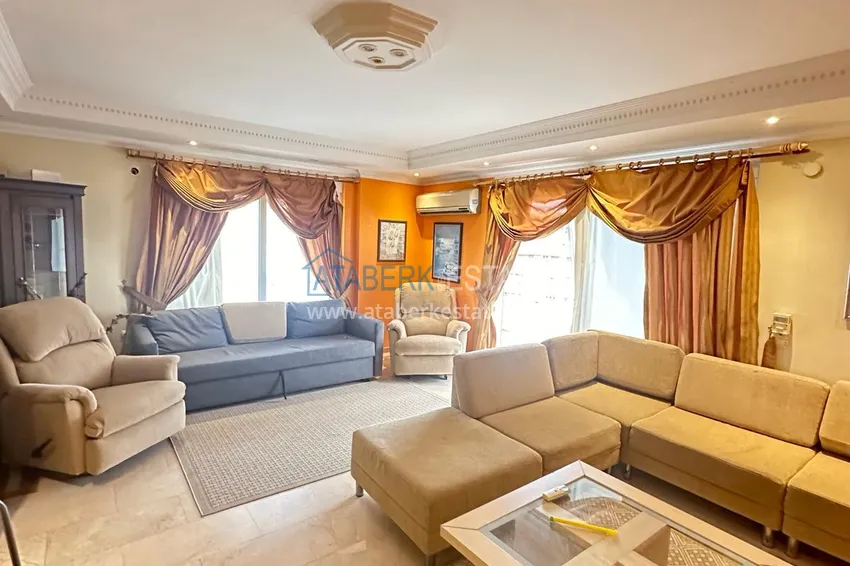 Kupuj  Umeblowany apartament 2+1 z otwartym widokiem na morze, dzielnica Tosmur — Alanya 2 