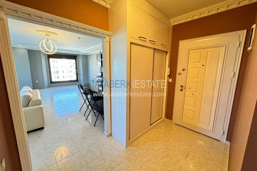 Kupuj  Apartament w Mahmutlar częściowo umeblowany z przeszklonym balkonem i widokiem na morze 3 