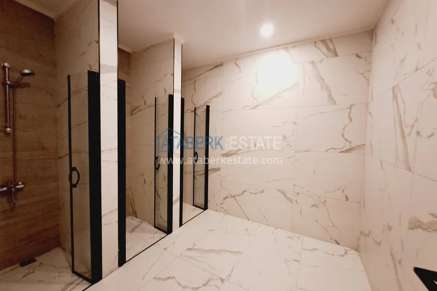 Nowe budynki w Alanyi! Apartament 1+1 z częściowym widokiem na morze, dzielnica Avsallar — Alanya 31 