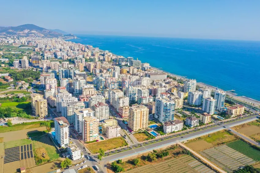 Apartament z dwiema sypialniami z meblami i oddzielnym apartamentem kuchennym w Mahmutlar 3 