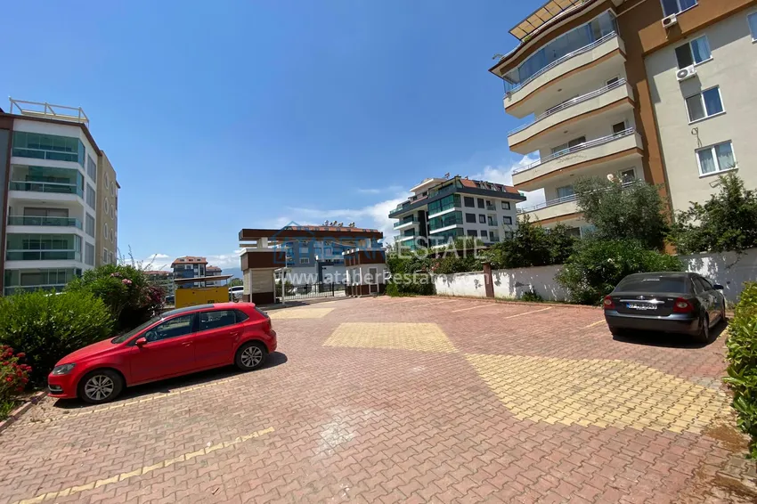 Penthouse duplex 3+1 umeblowany z widokiem na morze i góry, dzielnica Kestel — Alanya  3 