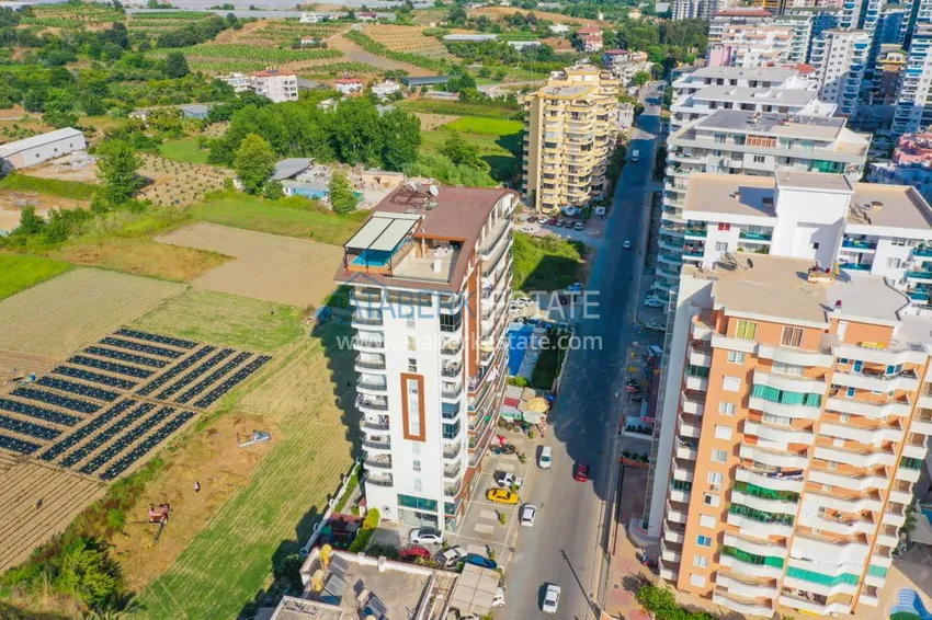 Apartament z dwiema sypialniami z meblami i oddzielnym apartamentem kuchennym w Mahmutlar 4 