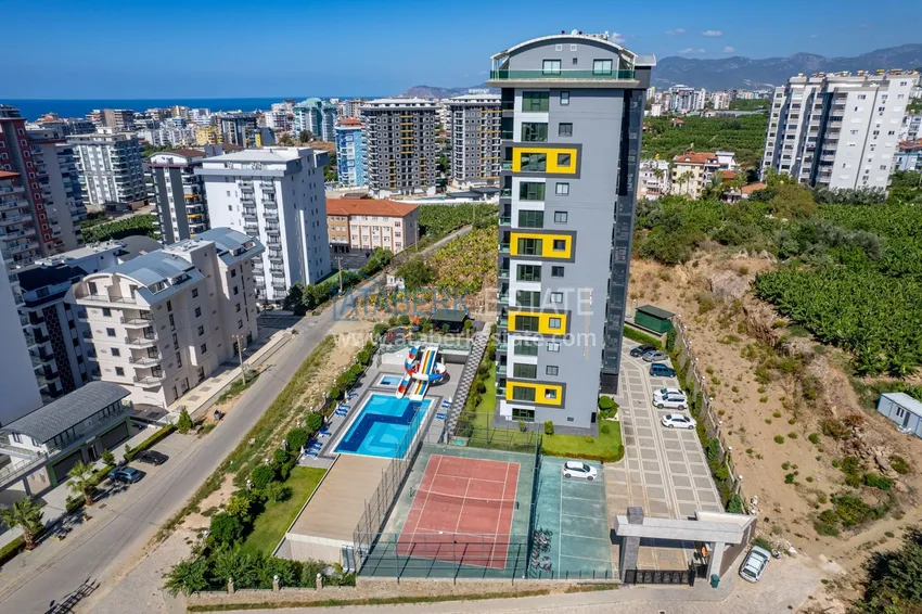 Apartament pod klucz z dwiema sypialniami w Mahmutlar w nowoczesnym kompleksie 4 