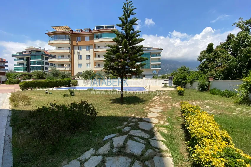 Penthouse duplex 3+1 umeblowany z widokiem na morze i góry, dzielnica Kestel — Alanya  4 