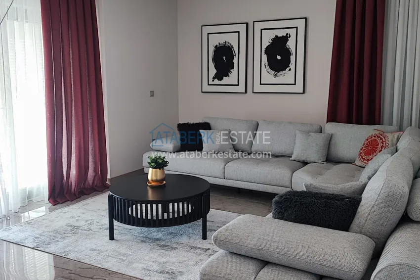 Kupuj  Apartament z dwiema sypialniami z meblami i panoramicznym widokiem na morze w kompleksie premium — Antalya, Kepez 5 