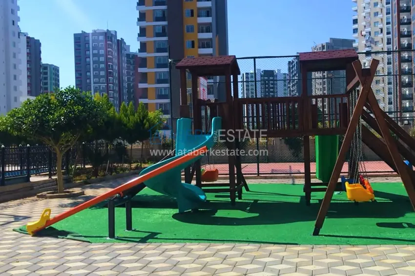 Liniowy czteropokojowy apartament z meblami w dzielnicy Teje, Mersin 6 