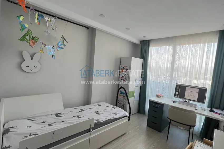 Kupuj  Stylowy apartament z 2 sypialniami i widokiem na góry w centrum Teje, Mersin 5 