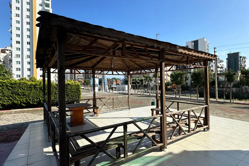 Stylowy penthouse z meblami i przeszklonym balkonem w dzielnicy Teje, Mersin 5 
