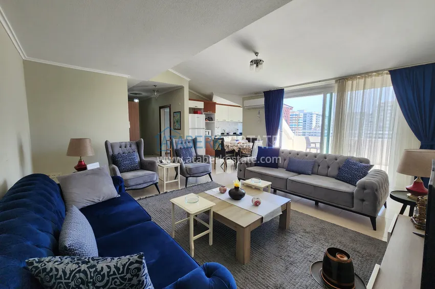 Kupuj  Penthouse duplex 3+1 umeblowany z widokiem na morze i góry, dzielnica Kestel — Alanya  5 