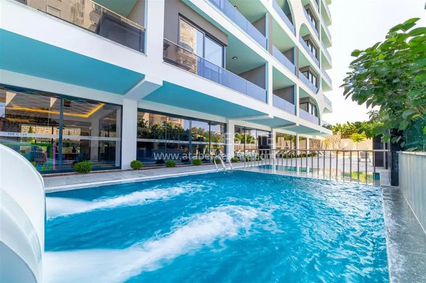 Jednopokojowy apartament z widokiem na morze i góry, dzielnica Mahmutlar — Alanya 7 