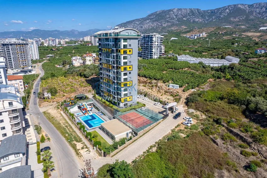 Apartament pod klucz z dwiema sypialniami w Mahmutlar w nowoczesnym kompleksie 6 