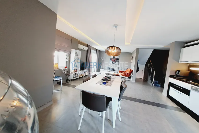 Kupuj  Nieruchomość na zezwolenie na pobyt - Dwupoziomowy penthouse z meblami w Alanyi, dzielnica Oba 8 