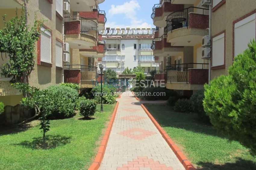 Apartament 2+1 z meblami i przeszklonym balkonem zaledwie 300 metrów od morza, dzielnica Oba - Alanya 7 