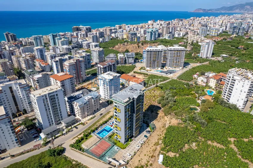 Apartament pod klucz z dwiema sypialniami w Mahmutlar w nowoczesnym kompleksie 7 