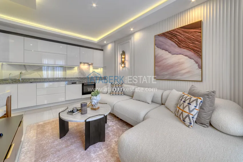 Kupuj  Apartament pod klucz z dwiema sypialniami w Mahmutlar w nowoczesnym kompleksie 7 