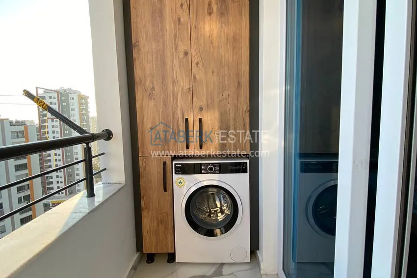 Kupuj  Umeblowany apartament z 2 sypialniami i panoramicznym widokiem na morze w dzielnicy Soli, Mersin 7 