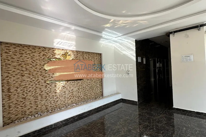 Stylowy penthouse z meblami i przeszklonym balkonem w dzielnicy Teje, Mersin 7 