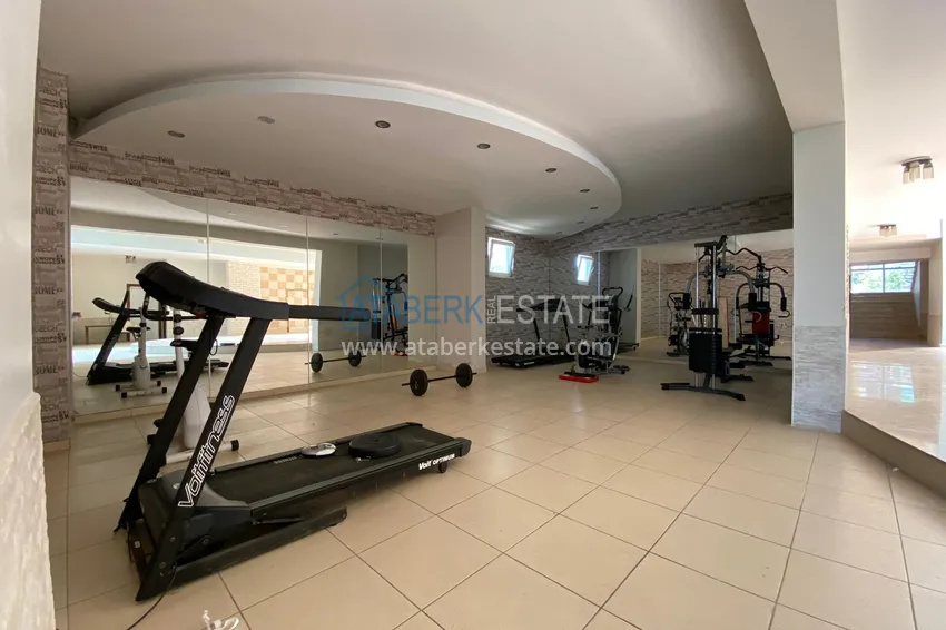 Penthouse duplex 3+1 umeblowany z widokiem na morze i góry, dzielnica Kestel — Alanya  8 