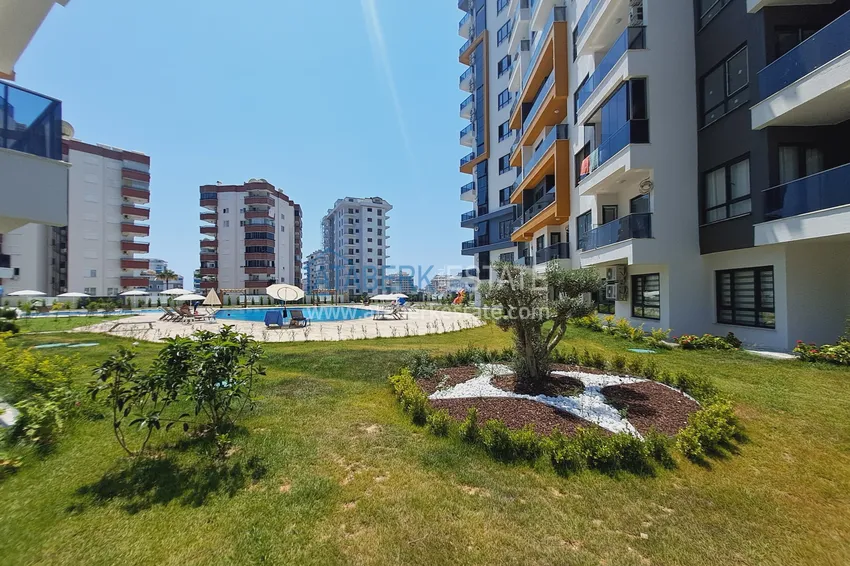 Apartament 1+1 z nowymi meblami i widokiem na góry w nowoczesnym kompleksie - dzielnica Mahmutlar, Alanya 8 