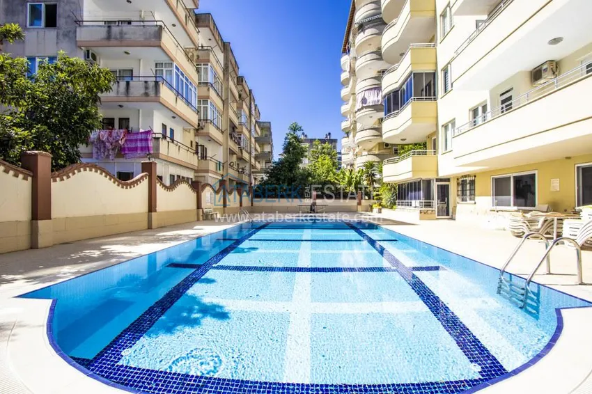 Apartament pod klucz 2+1 z przeszklonymi kormoranami i widokiem na morze w centrum Alanyi  8 
