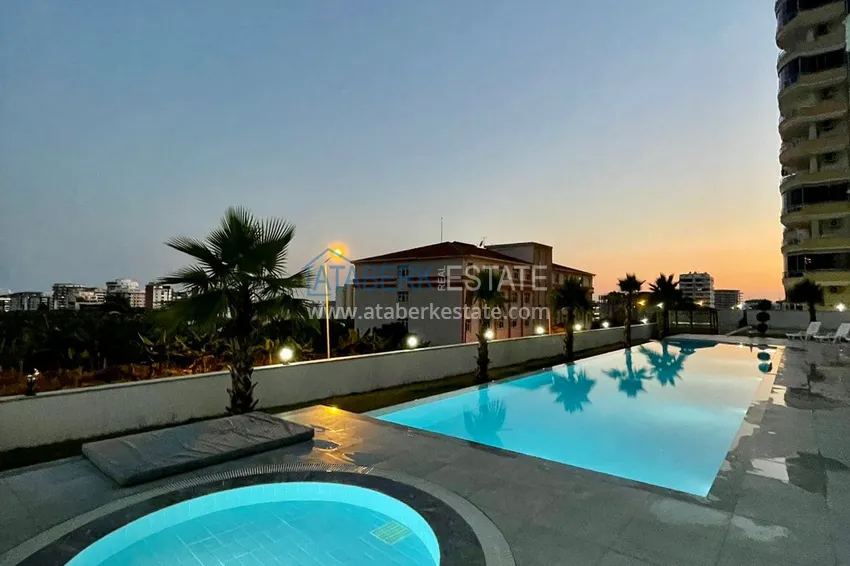Apartament 1+1 z meblami i widokiem na morze, dzielnica Mahmutlar — Alanya 8 