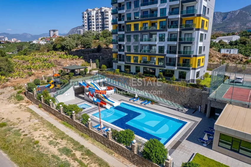 Apartament pod klucz z dwiema sypialniami w Mahmutlar w nowoczesnym kompleksie 8 
