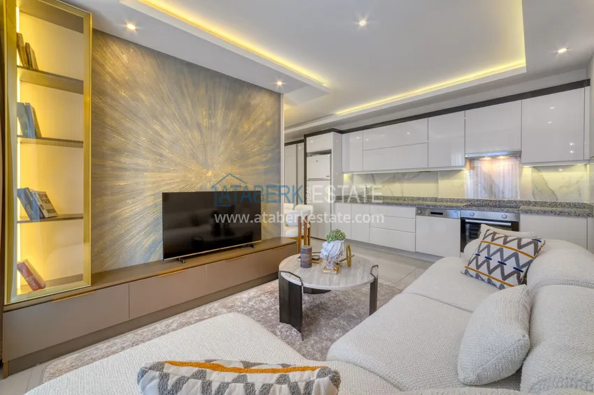 Kupuj  Apartament pod klucz z dwiema sypialniami w Mahmutlar w nowoczesnym kompleksie 8 