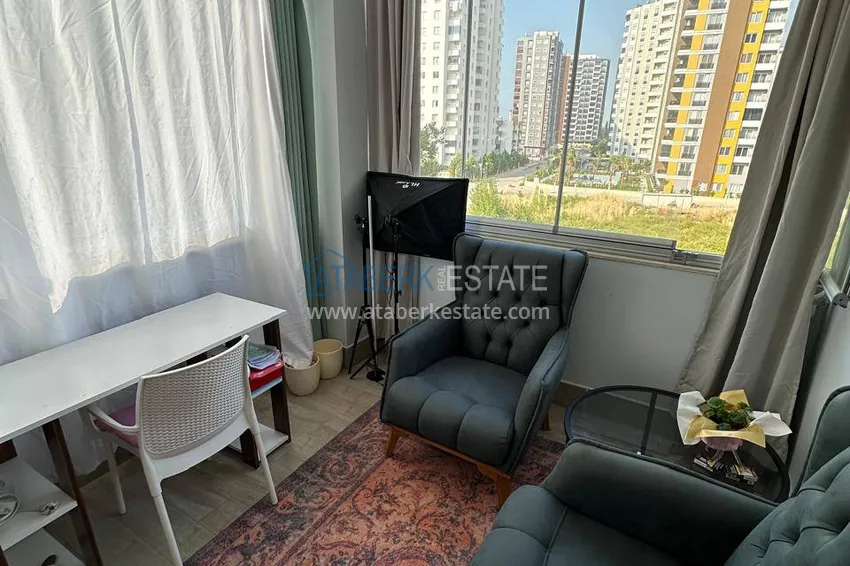 Kupuj  Liniowy czteropokojowy apartament z meblami w dzielnicy Teje, Mersin 9 