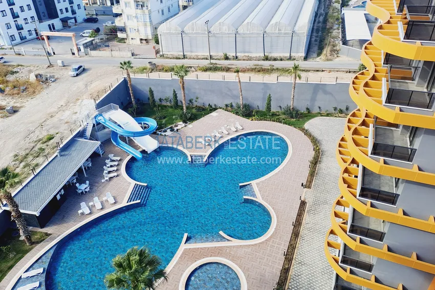 Kupuj  Nowe budynki w Alanyi! Apartament 1+1 z częściowym widokiem na morze, dzielnica Avsallar — Alanya 9 