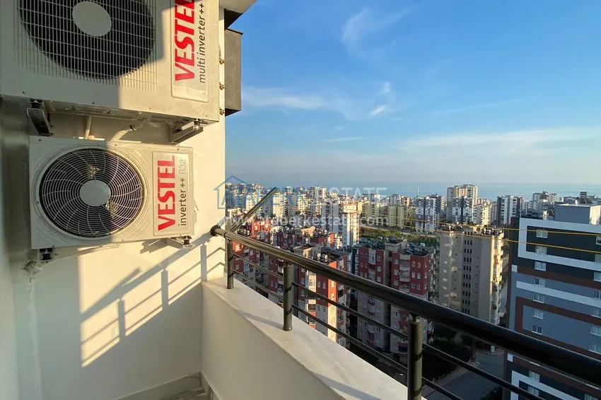 Kupuj  Umeblowany apartament z 2 sypialniami i panoramicznym widokiem na morze w dzielnicy Soli, Mersin 9 