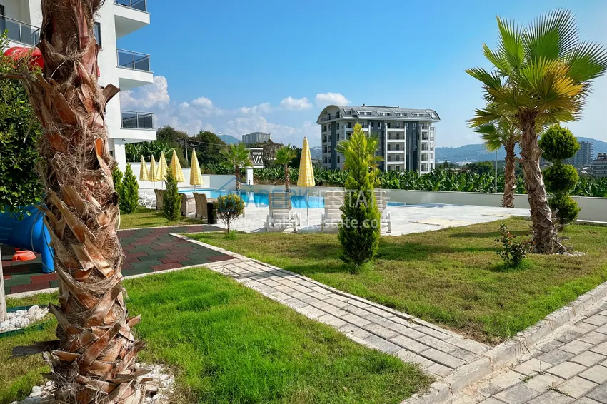 Apartament 1+1 z meblami i widokiem na morze, dzielnica Mahmutlar — Alanya 9 