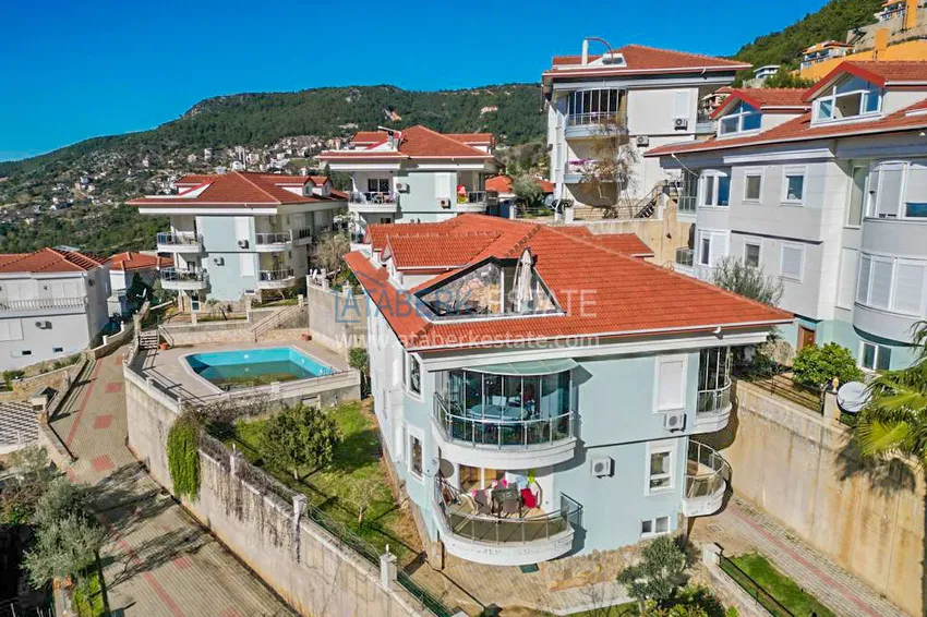 Przestronny, umeblowany duplex z widokiem w prestiżowej dzielnicy Alanyi - Bektash 6 