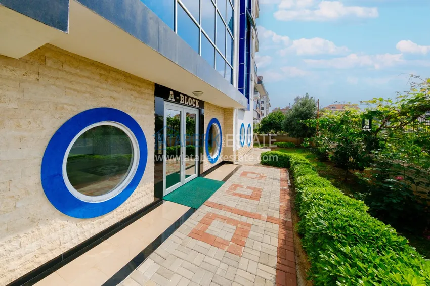 Apartament pod klucz z 1 sypialnią i widokiem na góry w Alanyi, dzielnica Kestel  12 
