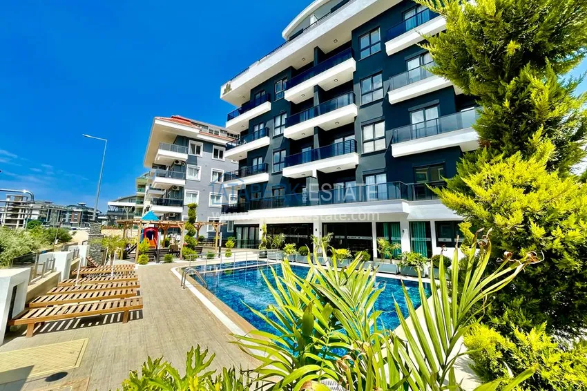 Duplex ogrodowy z nowoczesnymi wnętrzami w nowym kompleksie mieszkalnym, dzielnica Oba, Alanya 10