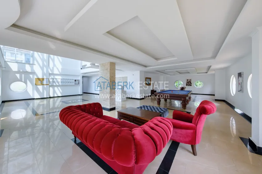 Apartament pod klucz z 1 sypialnią i widokiem na góry w Alanyi, dzielnica Kestel  14 