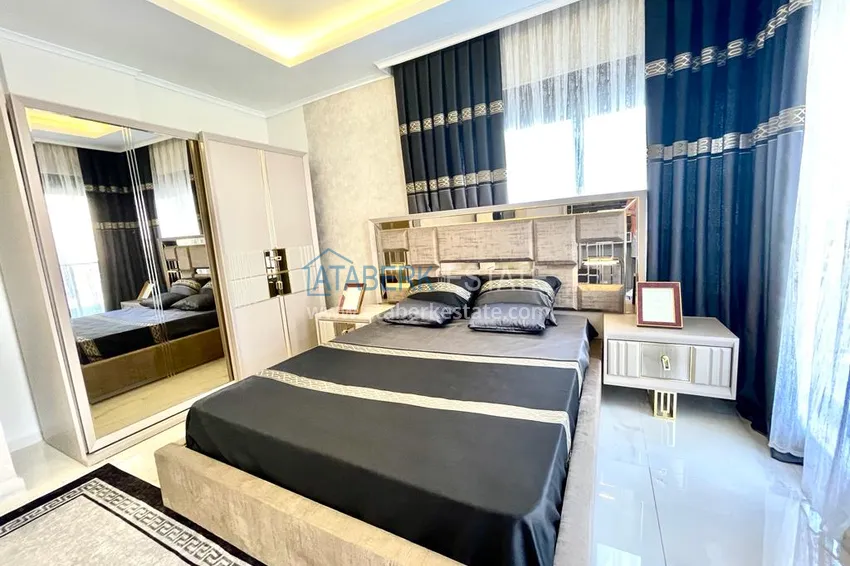 Kupuj Duplex ogrodowy z nowoczesnymi wnętrzami w nowym kompleksie mieszkalnym, dzielnica Oba, Alanya 15