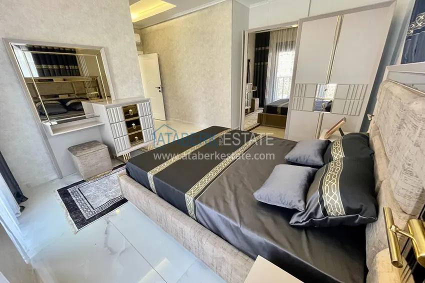 Kupuj Duplex ogrodowy z nowoczesnymi wnętrzami w nowym kompleksie mieszkalnym, dzielnica Oba, Alanya 16