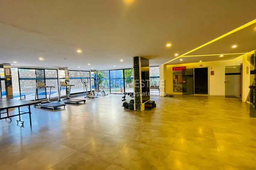Apartament 1+1 z meblami i widokiem na góry, dzielnica Tosmur — Alanya 15 