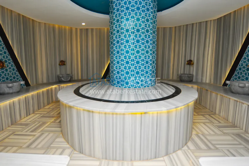 Apartament 1+1 z meblami i widokiem na góry, dzielnica Tosmur — Alanya 17 