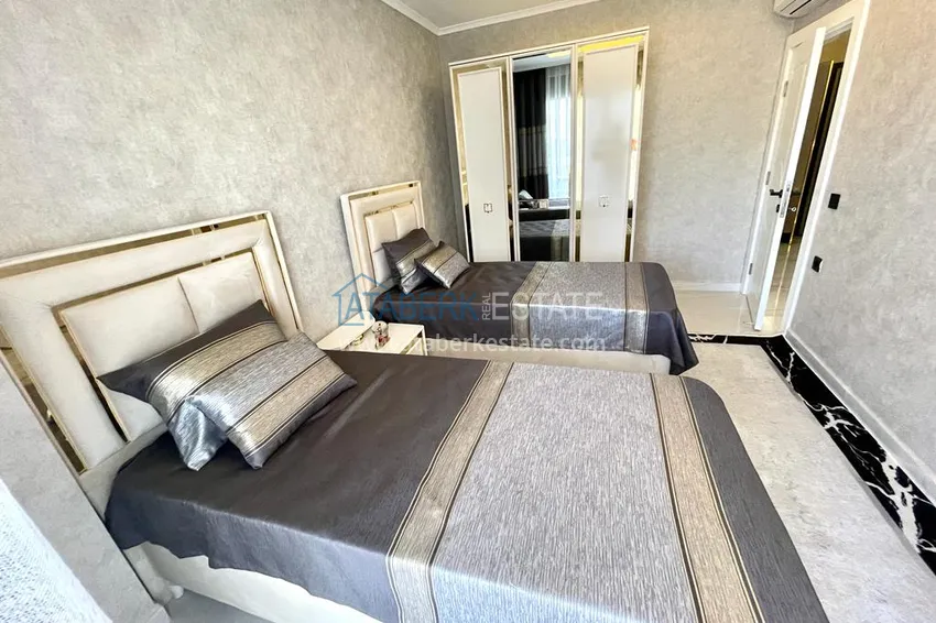 Kupuj Duplex ogrodowy z nowoczesnymi wnętrzami w nowym kompleksie mieszkalnym, dzielnica Oba, Alanya 18