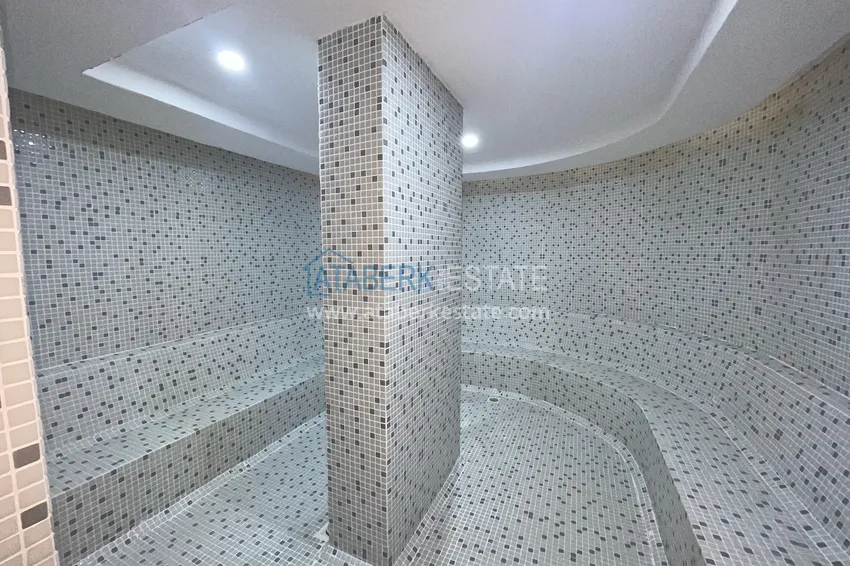 Apartament 1+1 z meblami i widokiem na góry, dzielnica Tosmur — Alanya 18 